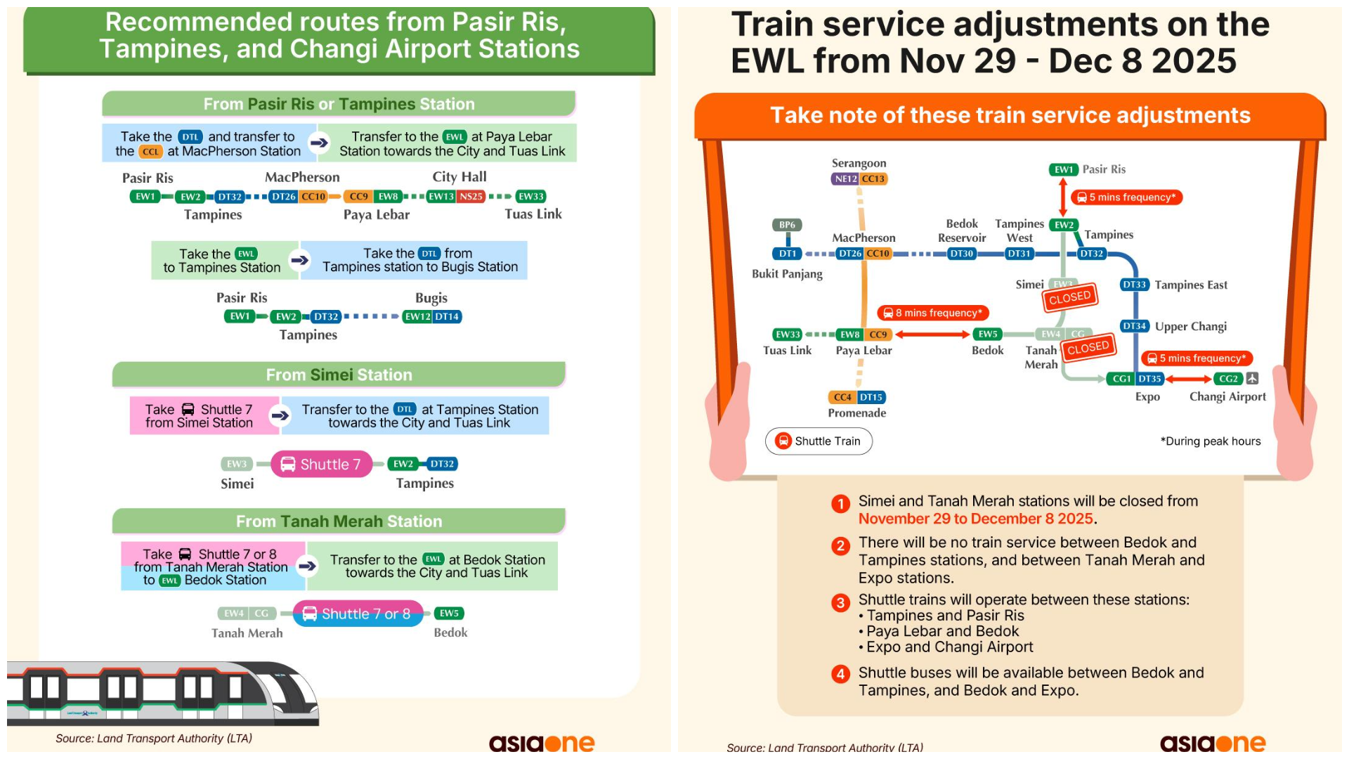 Travel tip: Take Shuttle 7 to Tampines, transfer to Downtown Line (DTL) for shorter commuting time to the city.