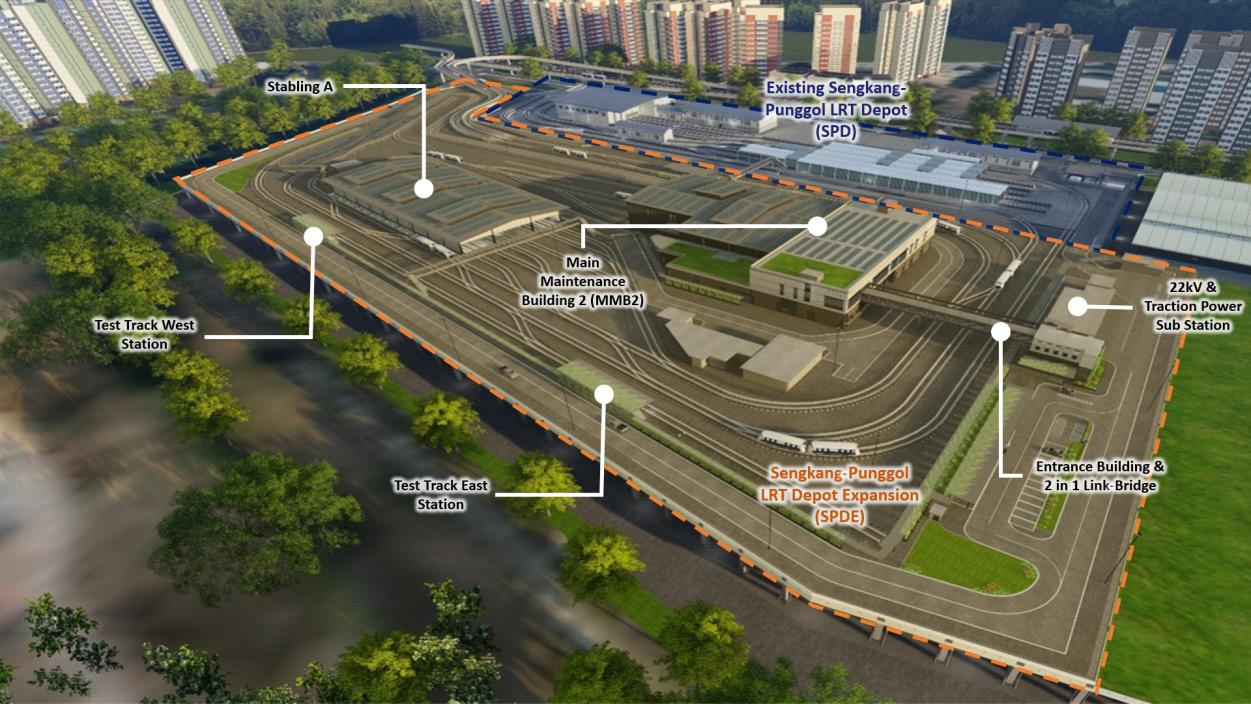 Artist's impression of the expanded SPLRT depot.