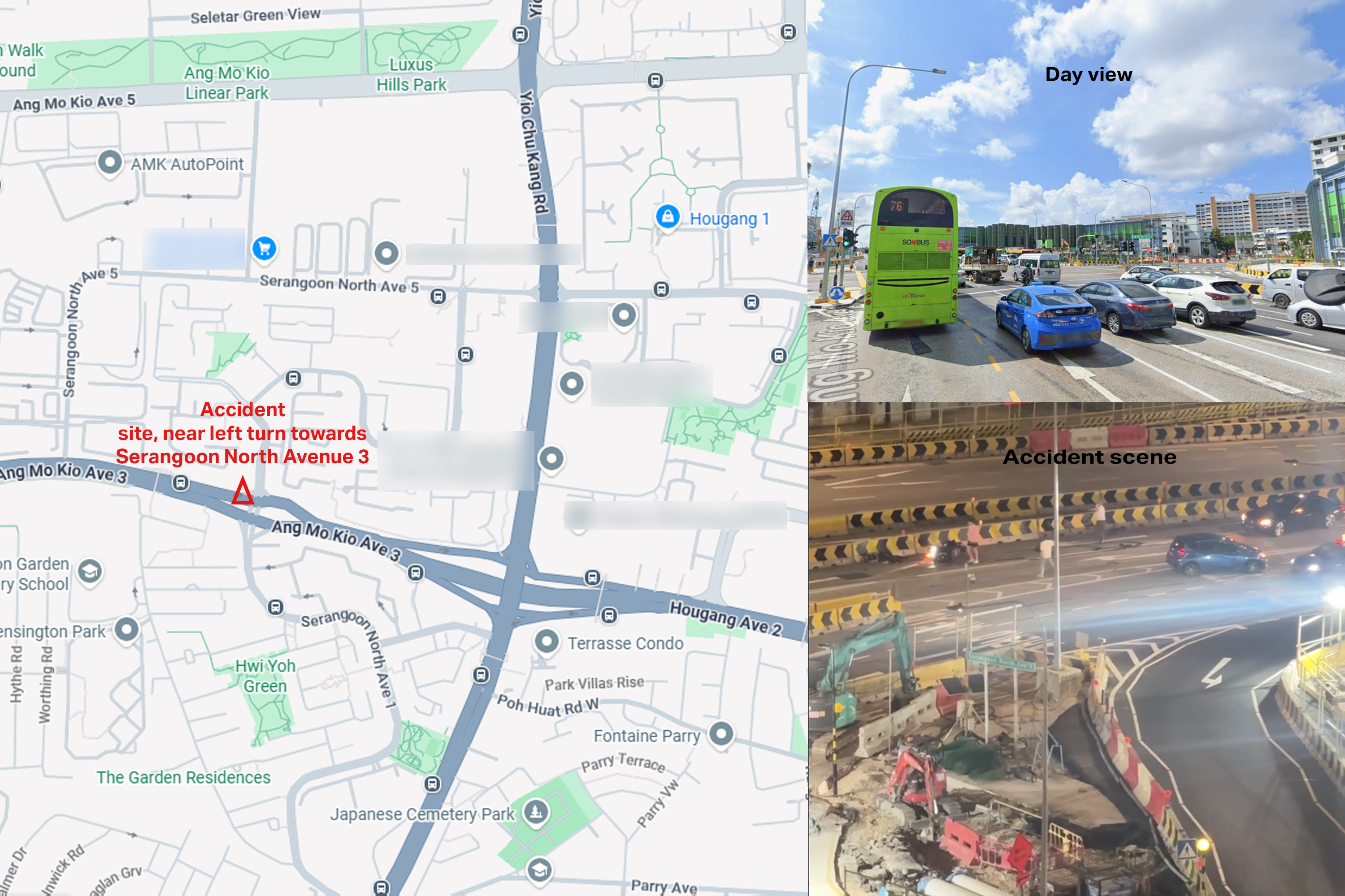 Map showing where the accident happened.