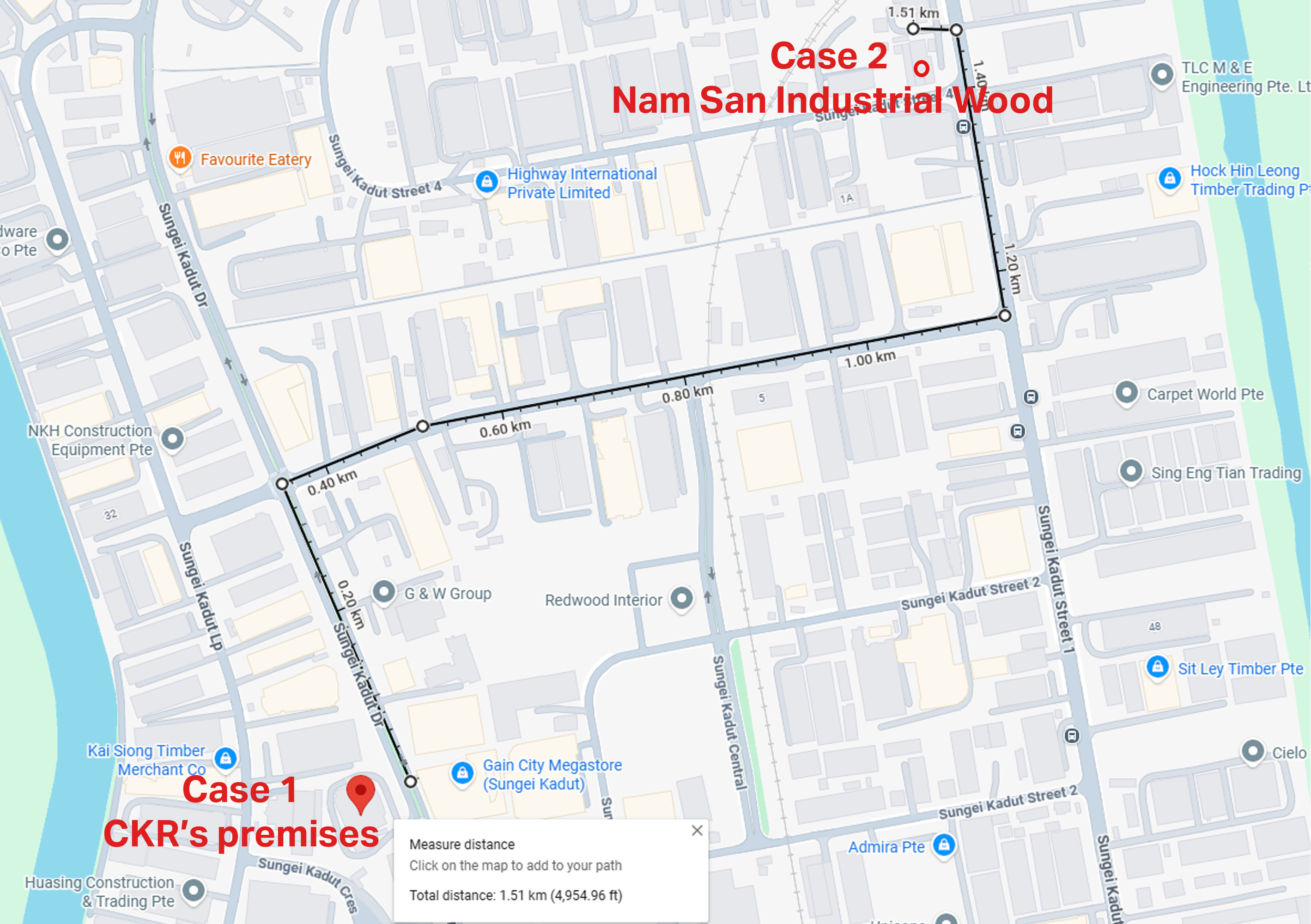 The two fire incidents happened at two separate industrial buildings, about 1.5km apart.