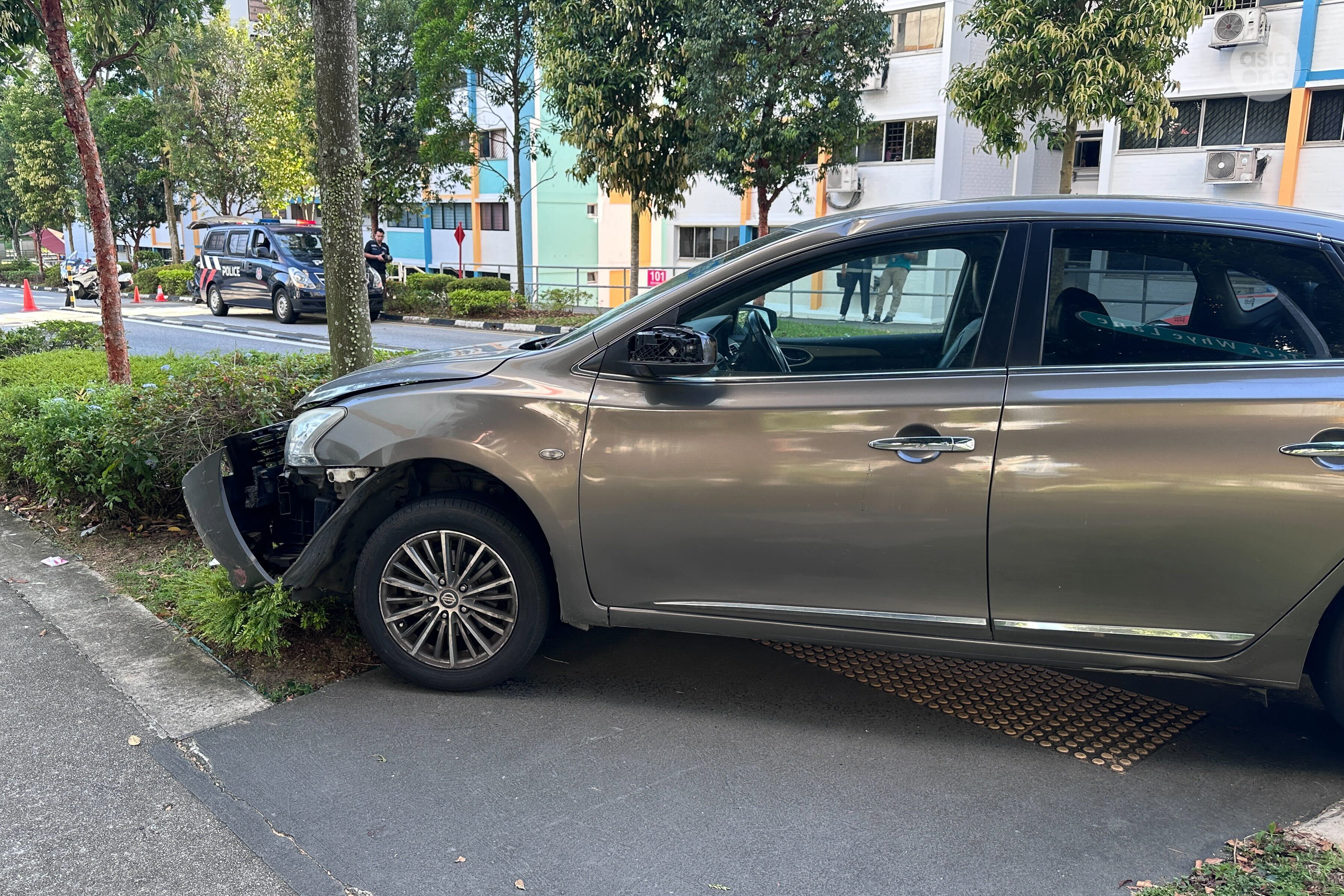 The two elderly woman were preparing to cross the road at Teck Whye Lane when the car crashed into them.